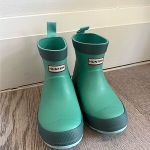 Hunter Kids' Teal Waterproof Rain Boots